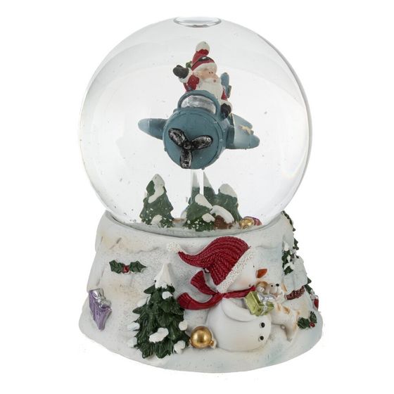 Фигурка декоративная &quot;Дед Мороз&quot; в стекл шаре (ключ,муз), D 10 см, L10 W11 H14 см