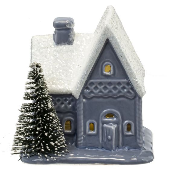 Фигурка декоративная с подсветкой &quot;Домик&quot; L7,5 W6 H8 см, (2хLR44), 3в.