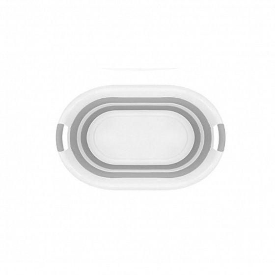 Корзина для белья MAGIC серая 25л 54.5x39x24см складная