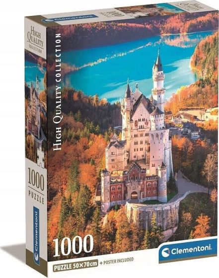 Clementoni Puzzle 1000 elementów Compact Neuschwanstein