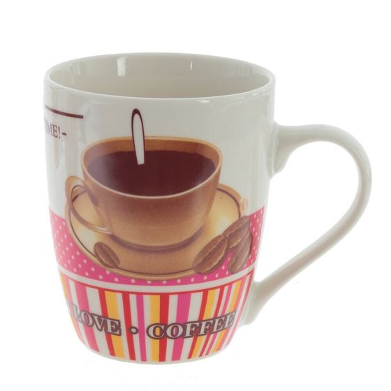 Кружка 350 мл, L11 W8 H10,5 см, дизайн микс