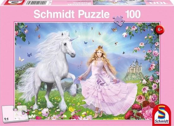 Schmidt Spiele Puzzle Księżniczka i jednorożec