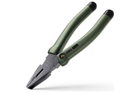 Комбинированные плоскогубцы &quot;Home Series Green&quot; Deli HT2007L 180мм, эксклюзивный дизайн, рукоятка из высококачестве