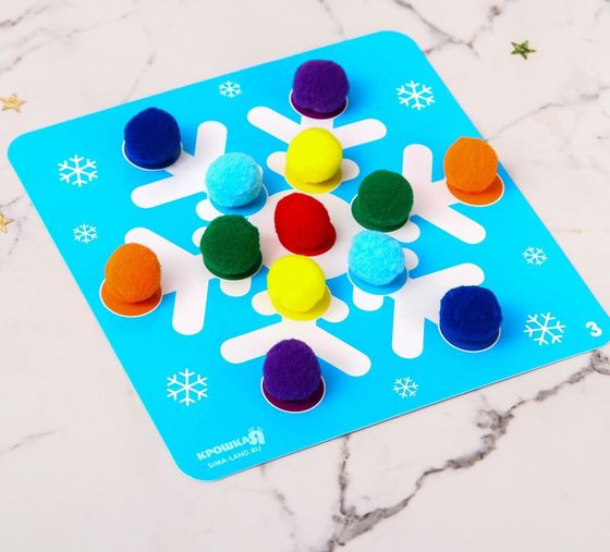 Детская игра "Разложи по цветам"