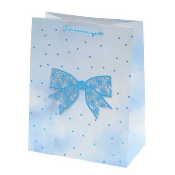 Пакет подарочный (бумага 210г/м2, блок микс 12шт), L18 W10 H23 см, 4в.