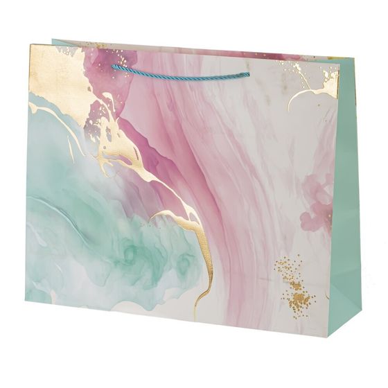 Пакет подарочный (бумага 210г/м2, блок микс 12шт), L39 W11 H30 см, 4в.