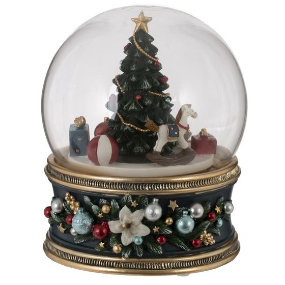 Фигурка декоративная &quot;Рождество&quot; в стекл шаре (муз, движ, ААх3,н/п), L11 W11 H14 см