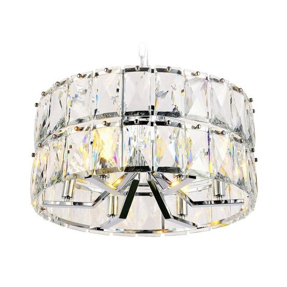 Люстра подвесная с хрусталём Ambrella light, Traditional, TR5159, E14, цвет хром