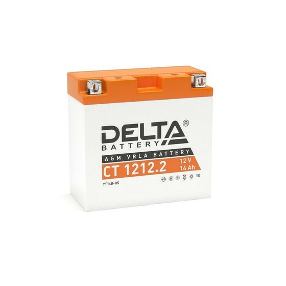 Аккумуляторная батарея Delta СТ1212.2 (YT14B-BS) 12 В, 14 Ач прямая (+ -)