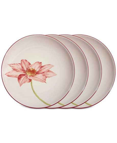 Colorwave Floral Accent Plates, Set of 4