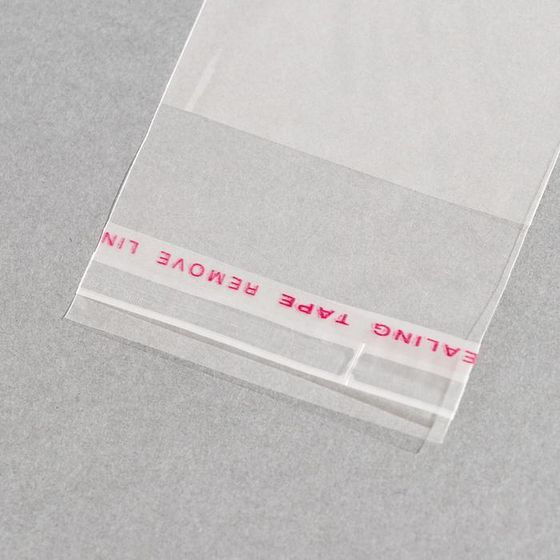 Пакет БОПП с клеевым клапаном, прозрачный 6 х 8/4 см, 25 мкм