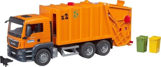 Bruder MAN TGS Garbage Truck - Garbage truck - 3 yr(s) - Plastic - Black - Orange