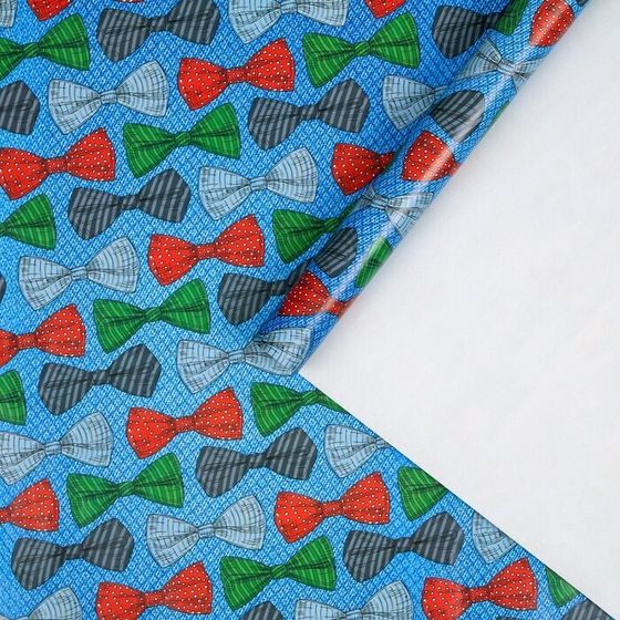 !09 Бумага глянцевая (набор 5 листов) "Бабочки" 50 × 70 см.