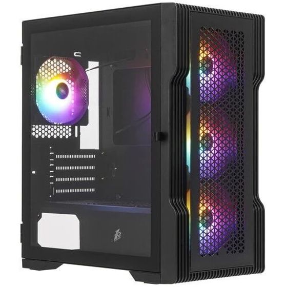 Корпус 1STPlayer TRILOBITE T3 черный без БП Mini-Tower ATX (T3-BK-4F1)