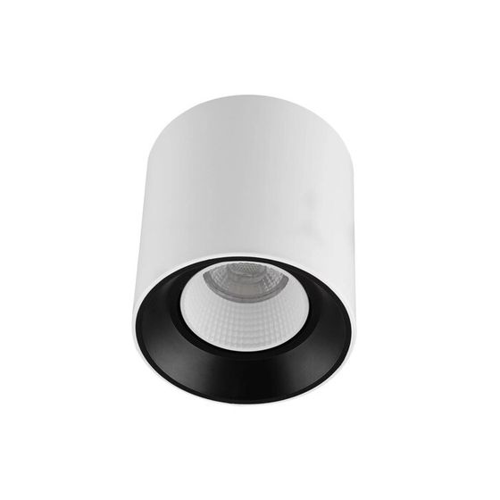 DK3090-WB+WH Накладной поворотный светильник под сменную лампу SORO, IP20, 15W, GU5.3, LED, бело-чер