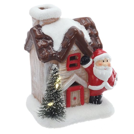 Фигурка декоративная &quot;Домик&quot; с подсветкой (2хLR44), L10 W10 H11 см, 2в.