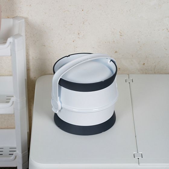 Дорожный набор для кормления собаки PET LIFE белый/cерый 1.5л