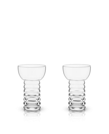 Pacific Crystal Pearl Diver Glasses Set of 2, 12 Oz