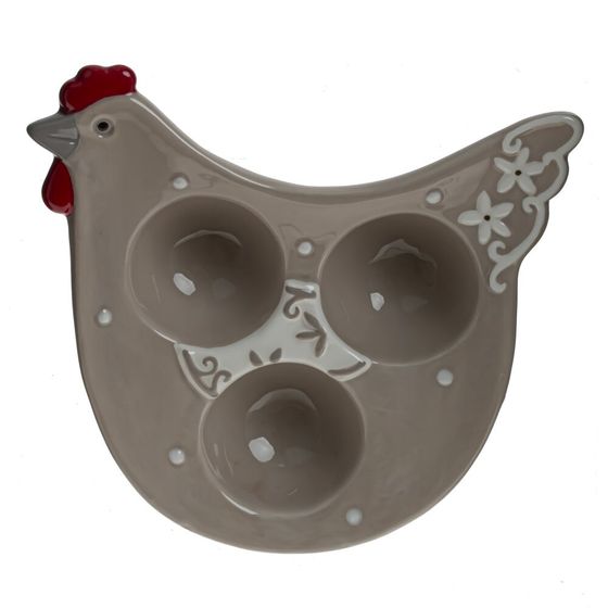 Тарелка для 3-х яиц, L15 W16 H3 см