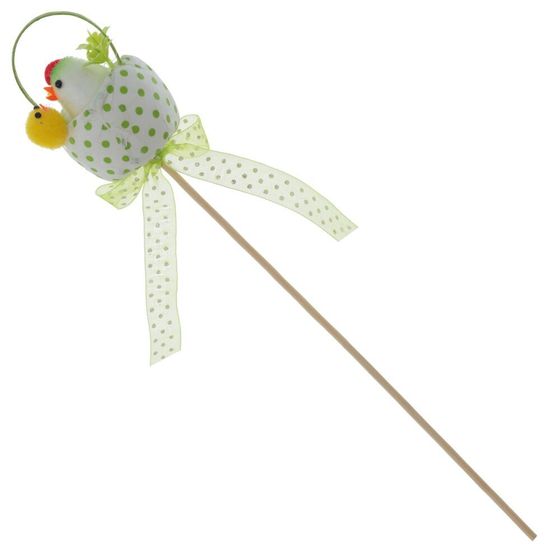 Изделие декоративное (вставка) &quot;Яйцо пасхальное&quot; (4*7) (блок 12 шт), L5 W5 H26 см, 4в.