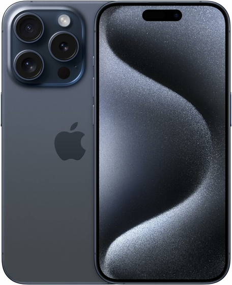 Смартфон Apple iPhone 15 Pro 1Tb синий титан (MTUU3J/A)