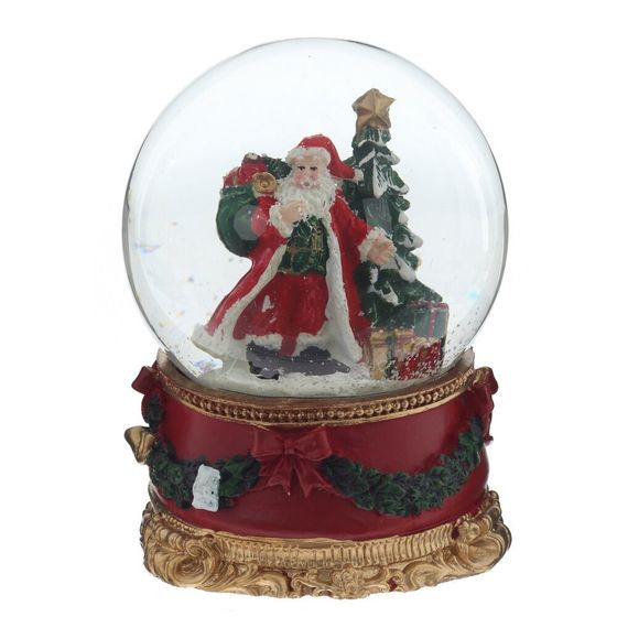 Фигурка декоративная &quot;Дед Мороз&quot; в стекл шаре, D 10 см, L10 W11 H13 см