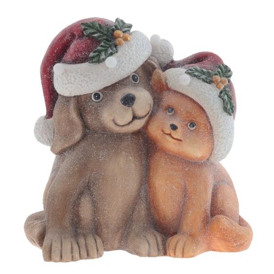 Фигурка декоративная с подсветкой &quot;Собачки&quot;(3хААА, н/п), L39 W23 H38.5 см