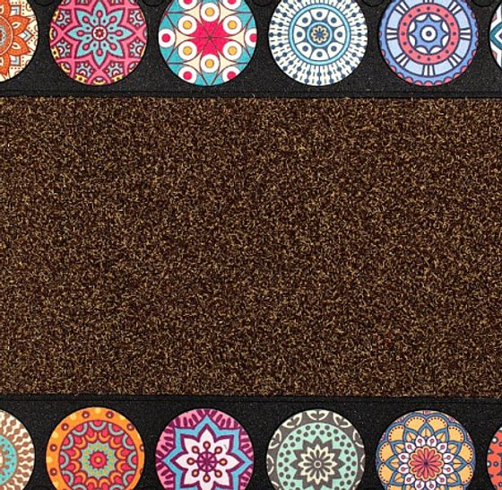 Коврик придверный MOSAIC RONDO brown 76Х45 см
