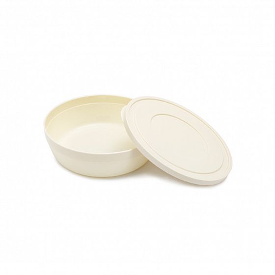 Салатник SANDY кремовый 2.8л 25см низкий с крышкой