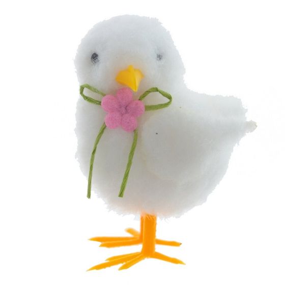 Фигурка декоративная &quot;Цыпленок&quot; (блок 12 шт), L5 W4 H6 см, 3в.