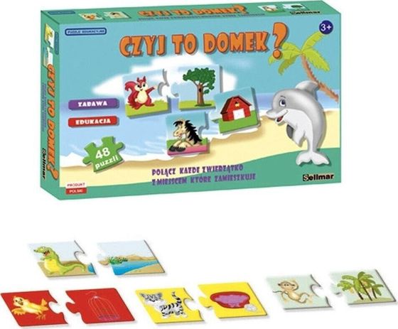 Abino Puzzle edukacyjne Czyj to domek? ABINO