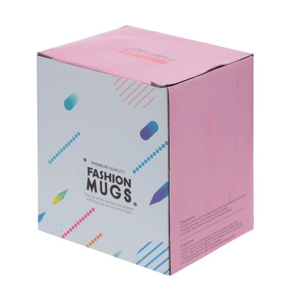 Кружка с крышкой, 490 мл, L13 W8 H13 см, цвет микс