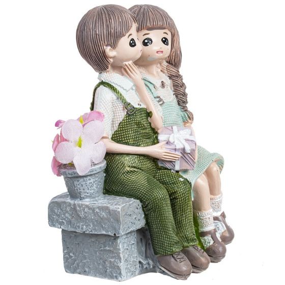 Фигурка декоративная &quot;Пара&quot;, Д8,5 Ш6 В10,5 см