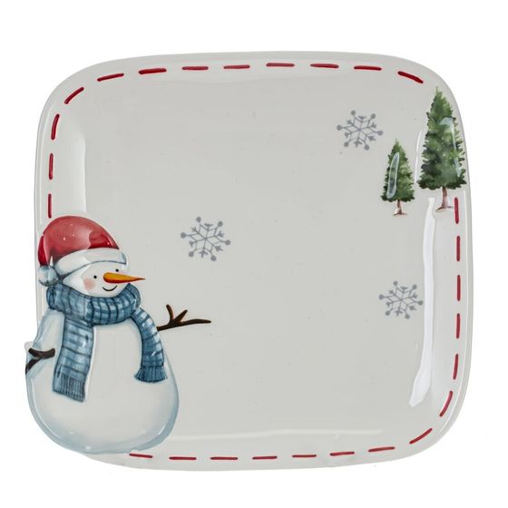Блюдо &quot;Веселый Новый год&quot;, L20,5 W20 H3 см