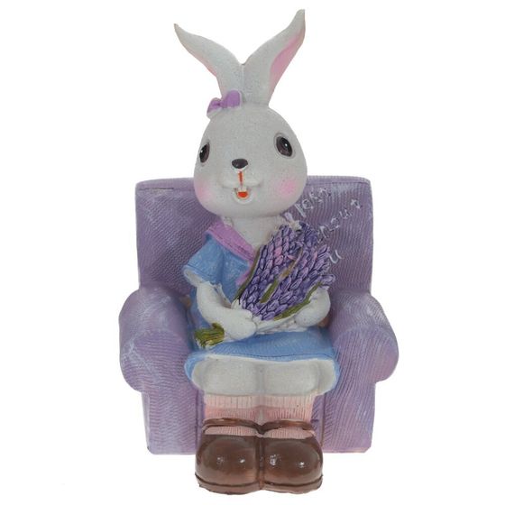 Фигурка декоративная &quot;Заяц&quot;, L9 W9 H13 см, 2в.
