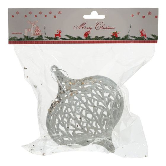 Украшение новогоднее &quot;Шар&quot;, D 12 см, L12 W12 H16 см