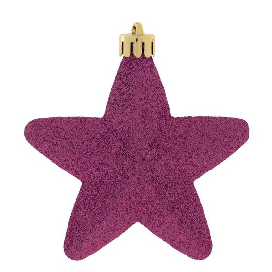 Набор из 6шт Украшение новогоднее "Звезда", L8 W3 H8 см