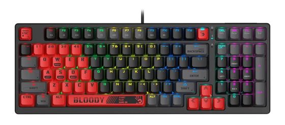 Клавиатура A4Tech Bloody S98  LED игровая   красный/черный (SPORTS RED)