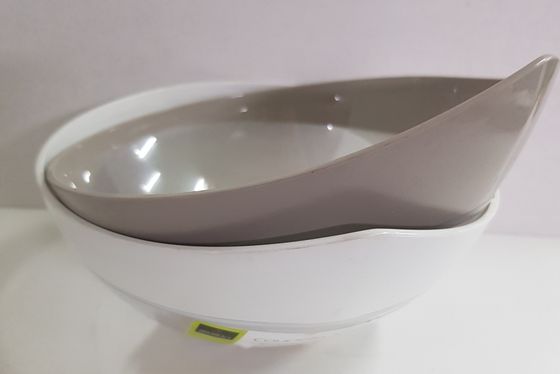 !09 Набор салатников 4 штуки - Салатник малый 15x15x6 см. пластик, цвет бежевый