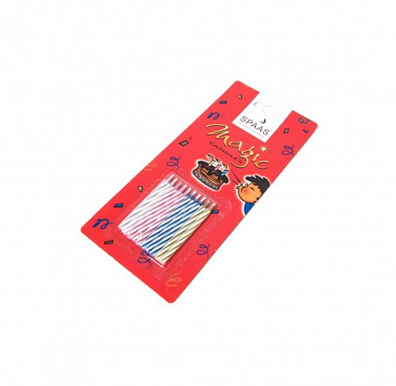 Свечи в торт 3штх10шт МАГИЧЕСКИЕ