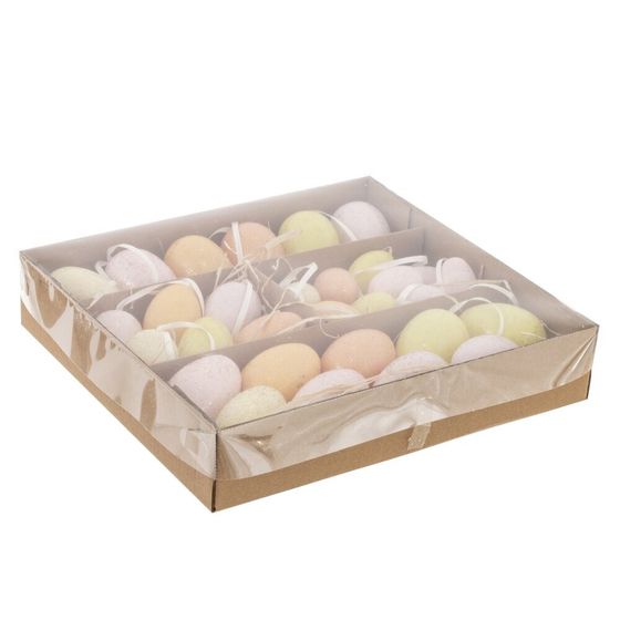 Набор из 30-ти изделий декоративных подвесных &quot;Яйцо&quot;, L27 W25 H5,5 см