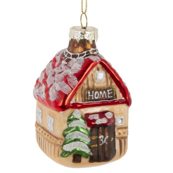 Украшение новогоднее "Домик", L5 W5 H10,5 см