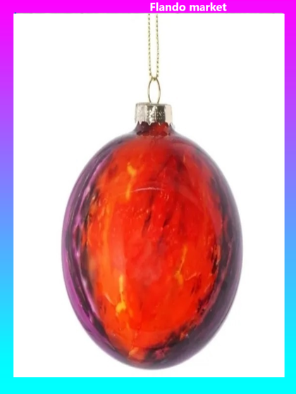 !09 Набор елочных шаров 2 штуки d-8 см. &quot;Розовый туман&quot; , цвет розово-красный