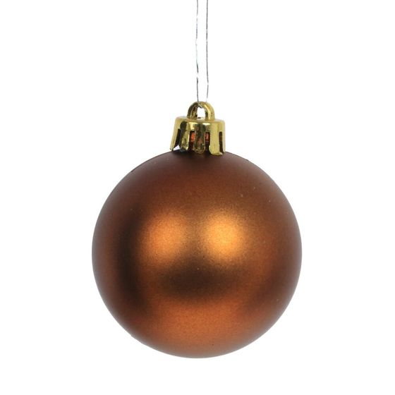 Набор из 6шт Украшение новогоднее "Шар", D 6 см, L11,5 W6 H17,5 см