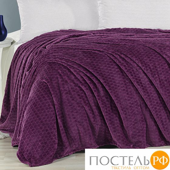 Плед KARVEN Super Soft &quot;MELINDA&quot; 200*220 п/э евро Р 942 фиолетовый