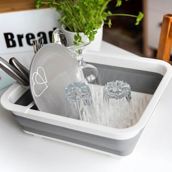 Сушилка для посуды MAGIC 45х32.5х5.5см складная микс цветов