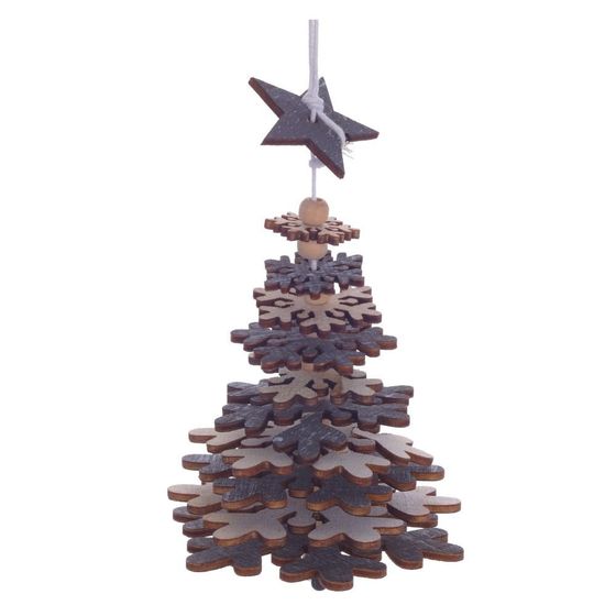 Украшение новогоднее &quot;Елка&quot;, L8 W8 H14 см, 4в.