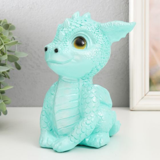 !Фигурка "Дракоша" 17,5х11,5х12,5 см, бирюзовый