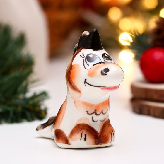 !09 Сувенир (набор 3 штуки) &quot;Дракон Баян&quot; гжель цвет, 6,5 см