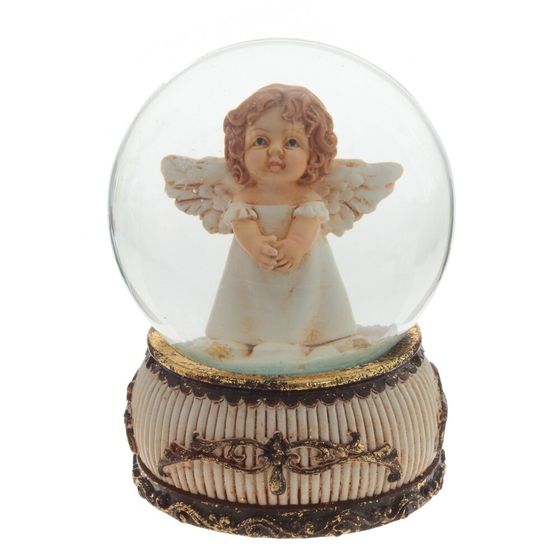 Фигурка декор в стекл шаре &quot;Ангел&quot;, D 6.5 см, L6,5 W6,5 H9 см, 3в.